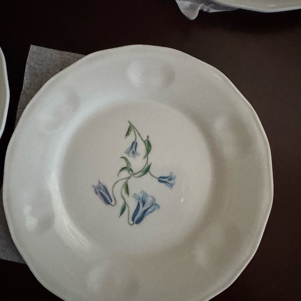 Pottery Barn & Monique Lhuillier Summer Blossom appetizer plate NWT - Picture 3 of 7